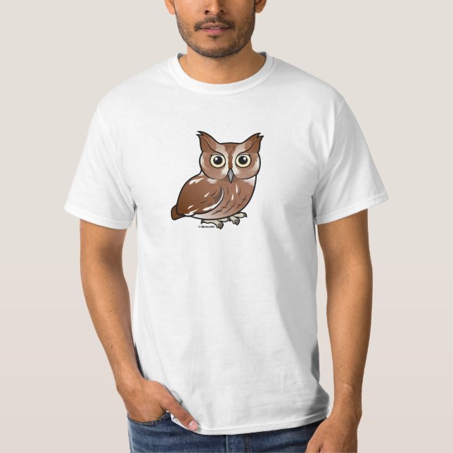 Östlig röd Screechuggla (arrangera gradvis), T Shirt (Framsida)