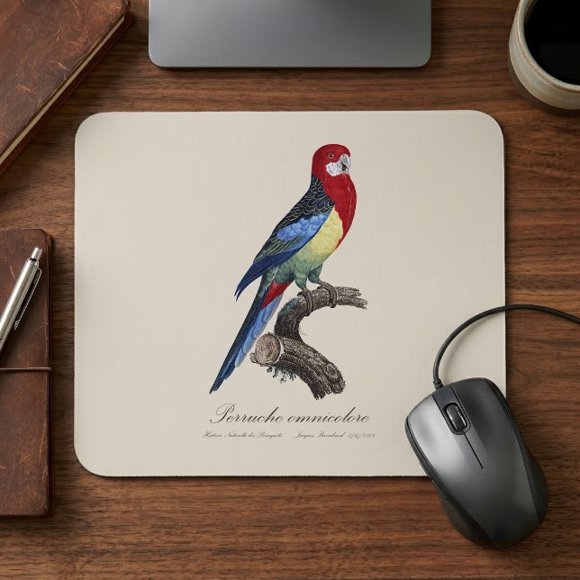 Östlig rosella eller Platycercus eximius parakit Musmatta (Eastern rosella or Platycercus eximius parakeet. Mouse Pad)