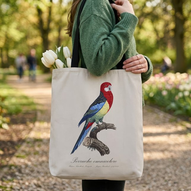 Östlig rosella eller Platycercus eximius parakit Tygkasse (Eastern rosella or Platycercus eximius parakeet. Tote Bag)