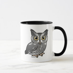 Östlig Screechuggla (grått arrangerar gradvis), Mugg