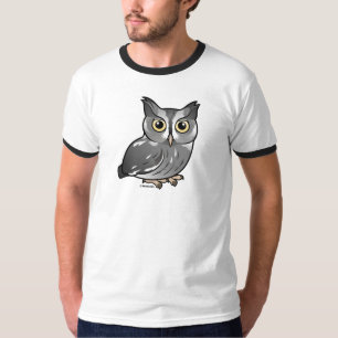 Östlig Screechuggla (grått arrangerar gradvis), Tee Shirt
