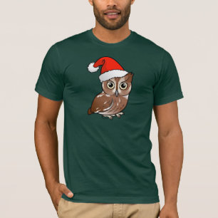 Östlig Screechuggla Santa T Shirt