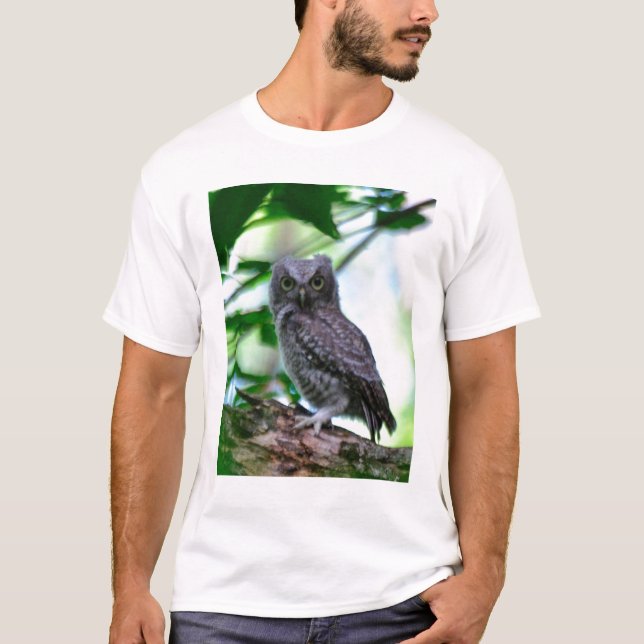 Östlig Screechuggla T-shirt (Framsida)