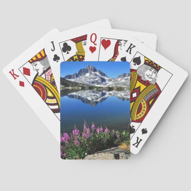 Östlig Sierra berg Spelkort (Baksidan)