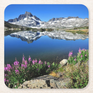 Östlig Sierra berg Underlägg Papper Kvadrat