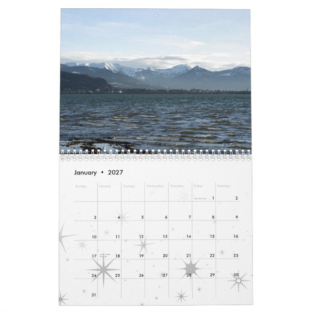 Östlig sjö Contance - Östlicher Bodensee Kalender (Jan 2027)
