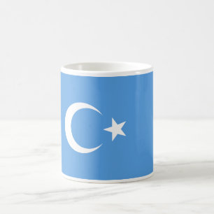 Östlig Turkestan Uyghur flagga Kaffemugg
