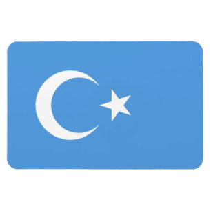 Östlig Turkestan Uyghur flagga Magnet