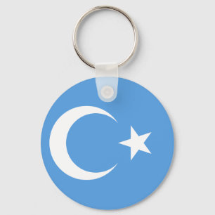 Östlig Turkestan Uyghur flagga Nyckelring