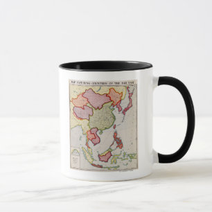 Östliga AsiaPanoramic MapEast Asien Mugg