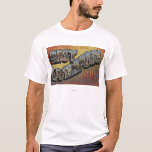Östliga Liverpool, Ohio - stora brevplatser T Shirt