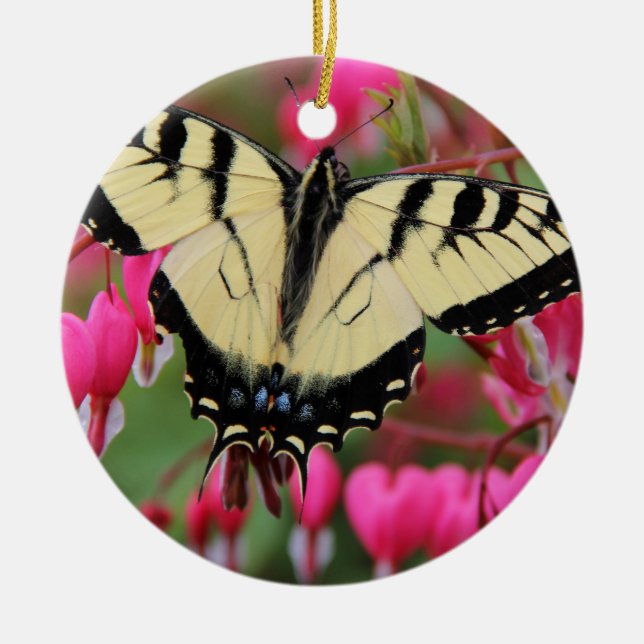 Östliga Swallowtail Julgransprydnad Keramik (Framsidan)