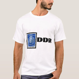 Östligt - tysk T-tröja med DDR-frimärket T-shirt