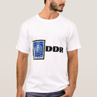 Östligt - tysk T-tröja med DDR-frimärket