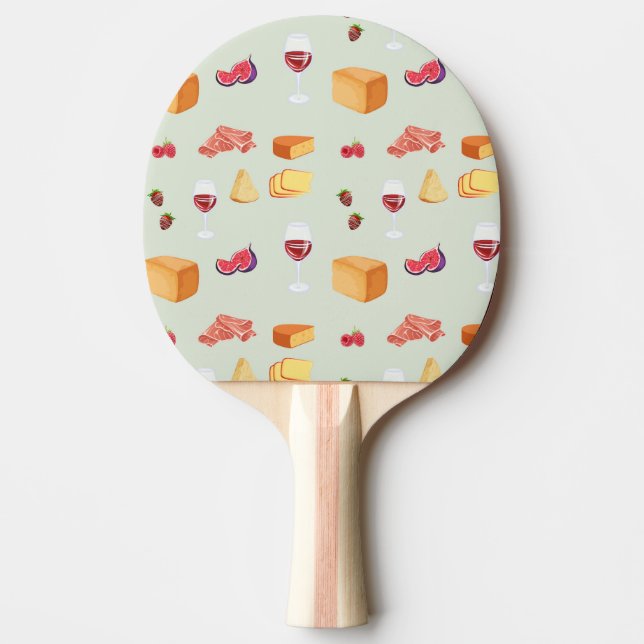 Ostmönster och vin pingisracket (Framsidan)