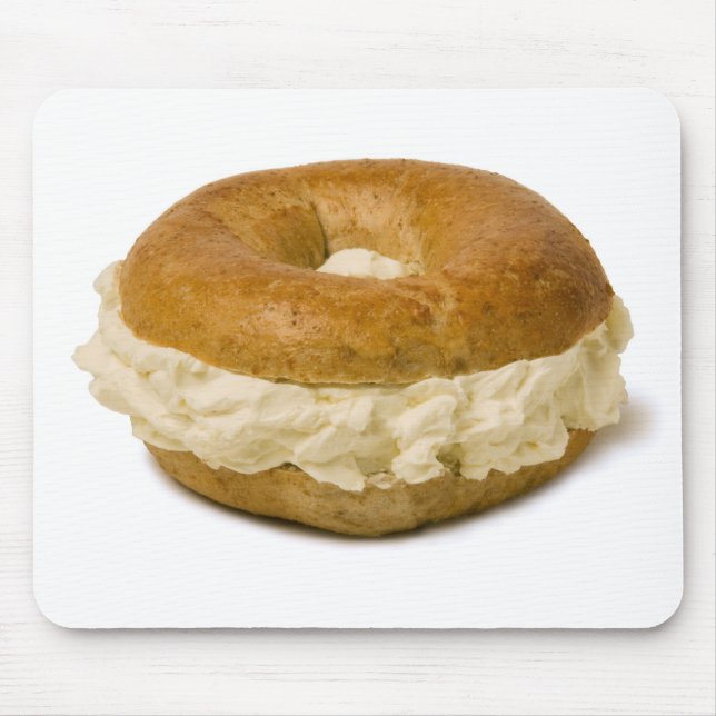 Ostmusen för bageln w/Cream vadderar Musmatta (Framsidan)