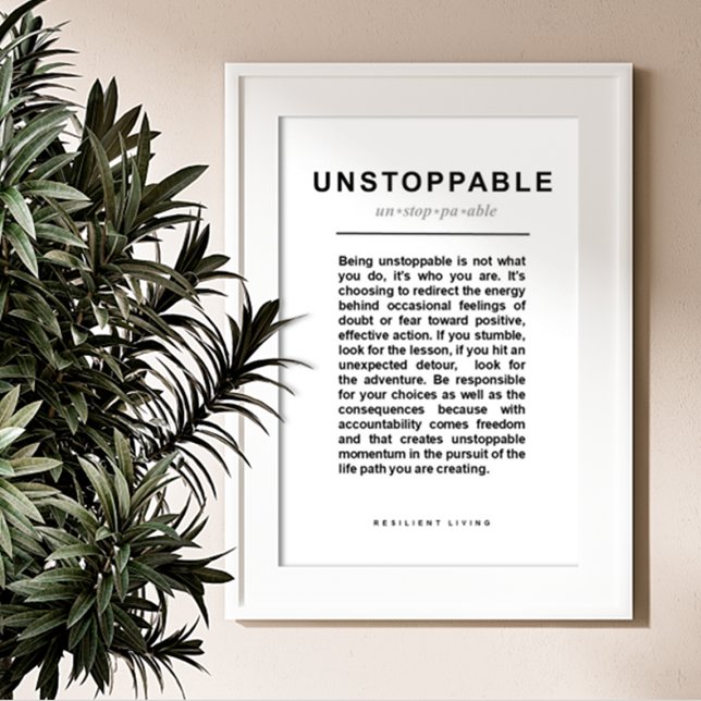 OSTOPPABLE Empowerational Motivational Poster (Skapare uppladdad)