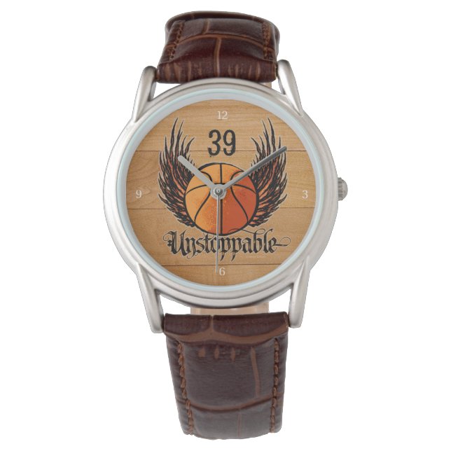 Ostoppbar (basket) armbandsur (Framsida)