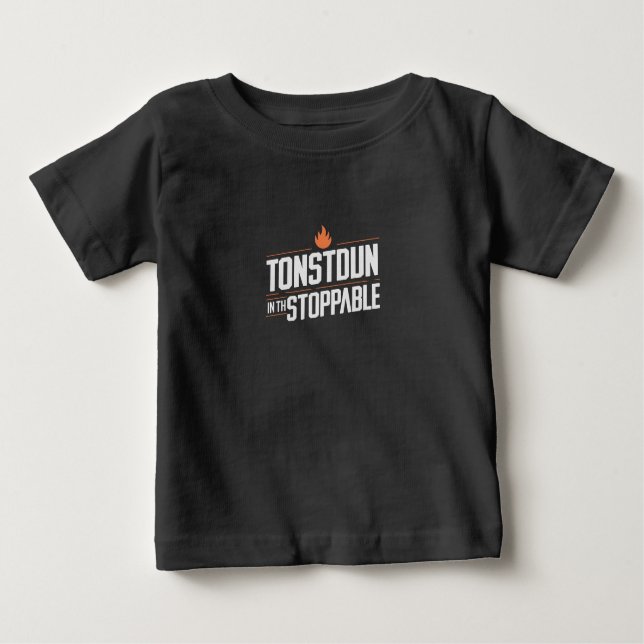 Ostoppbar inspirationell minimal typografi De T Shirt (Framsida)