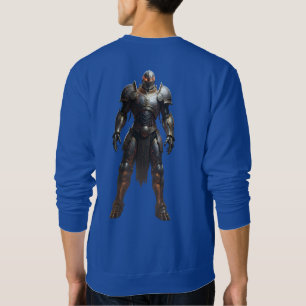Ostoppbar kraft: Mecha Villain Aesthetic Lång Ärmad Tröja