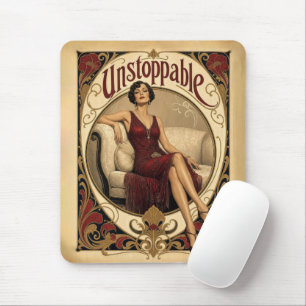Ostoppbar kvinna i Art Nouveau-stil Musmatta