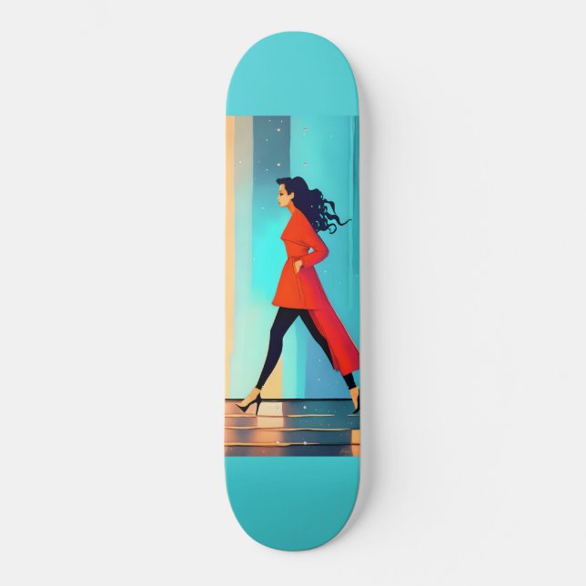 Ostoppbar Mini Skateboard Bräda 18,5 Cm (Framsida)