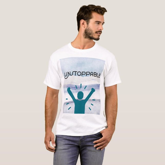 Ostoppbar Motivering T Shirt (Hel framsida)