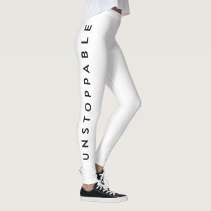 Ostoppbar NYC-tjej Motiverande typografi Leggings