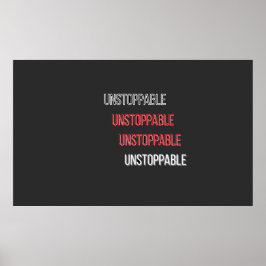 OstoppbarOstoppbar Profilkort Poster