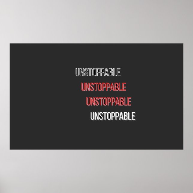 OstoppbarOstoppbar Profilkort Poster (Framsidan)