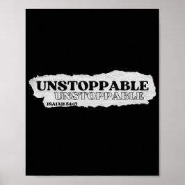 Ostoppbart - Isaiah 54:17 Poster