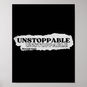 Ostoppbart - Isaiah 54:17 Poster