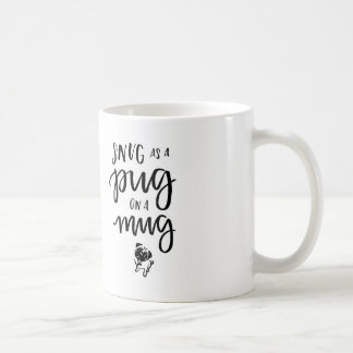 Ostört bås som en mops på en mugg