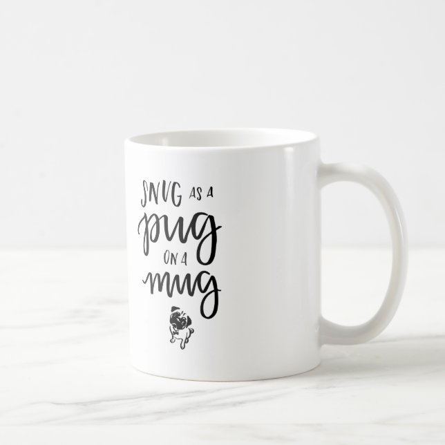 Ostört bås som en mops på en mugg (Höger)