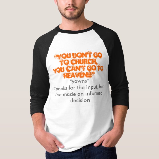 Ostört bås som ett heathen. t-shirt (Framsida)