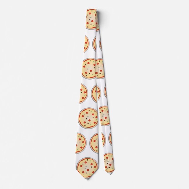 Ostpizza Paj Junkmat Snabbmat Älskare Slips (Framsida)