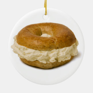 Ostprydnad för bagel w/Cream Julgransprydnad Keramik