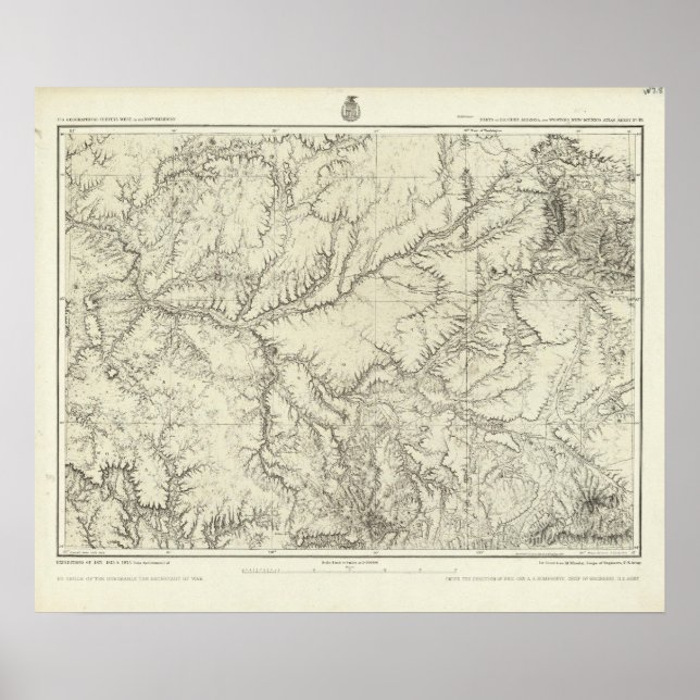 Östra Arizona och Westerna New mexico Poster (Framsidan)