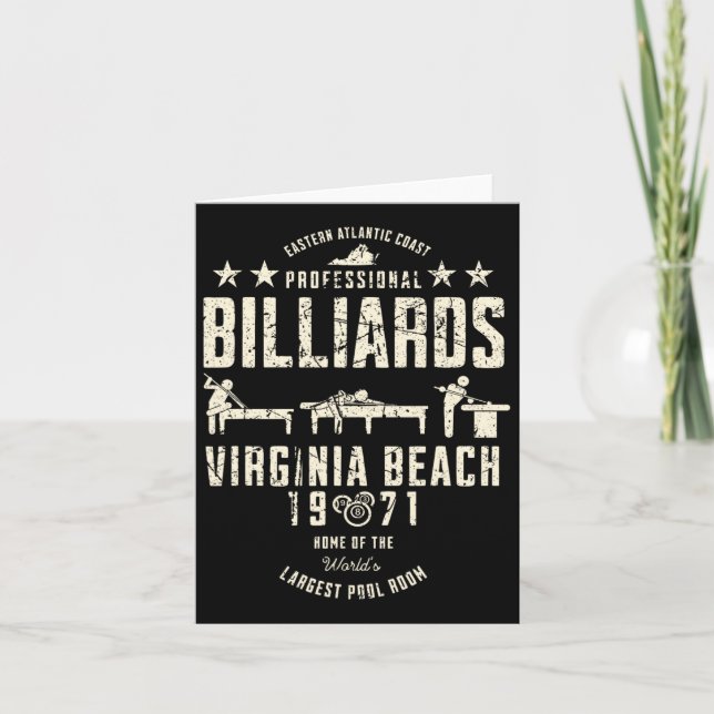 Östra Atlantic Professionell Billiards Virginia B Kort (Framsida)