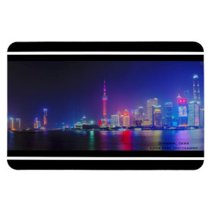 © Östra Bank of Huangpu River, Shanghai, China Magnet