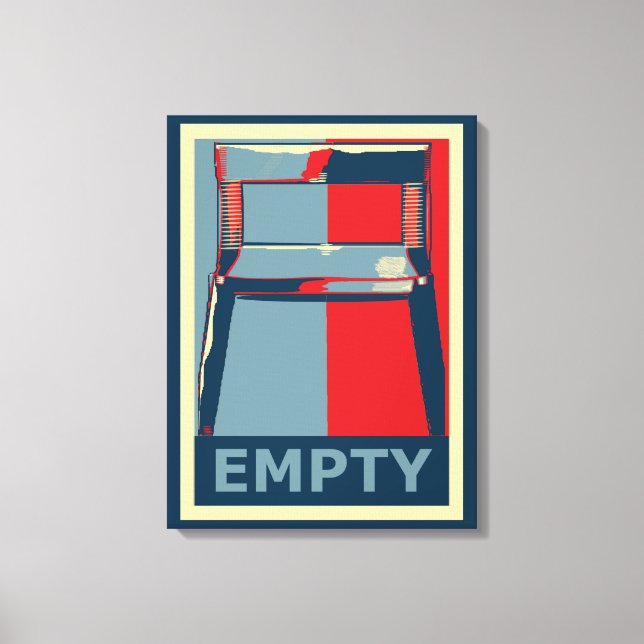 Östra Barack Obamas ordförande Lustigt politiskt Canvastryck (Framsida)