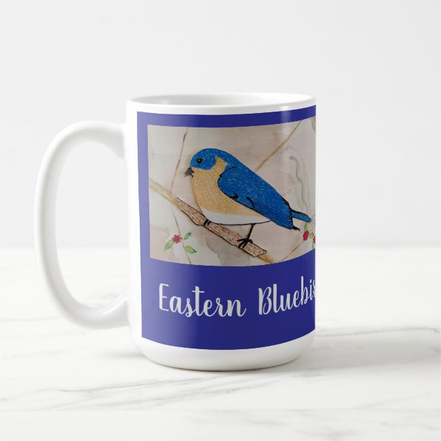Östra Bluebird Deep Blue Kaffemugg (Vänster)