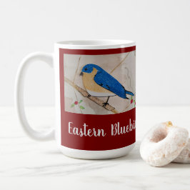 Östra Bluebird Deep Red Kaffemugg