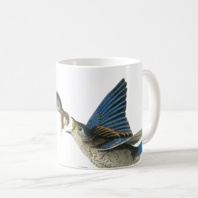 Östra Bluebird från Audubon Kaffemugg (Framsida höger)
