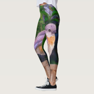 Östra Bluebird in Snö - Originalfoto Leggings