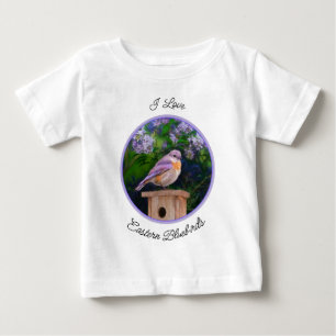 Östra Bluebird in Snö - Originalfoto T Shirt
