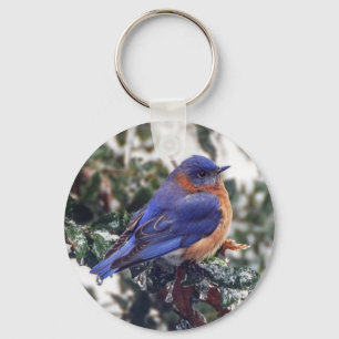 Östra Bluebird Keychain Nyckelring
