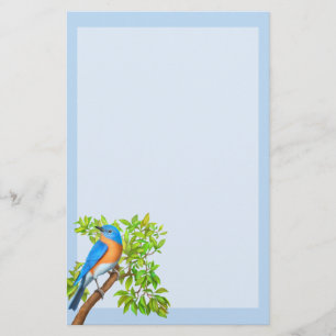Östra Bluebird Vild Bird Stationery Brevpapper