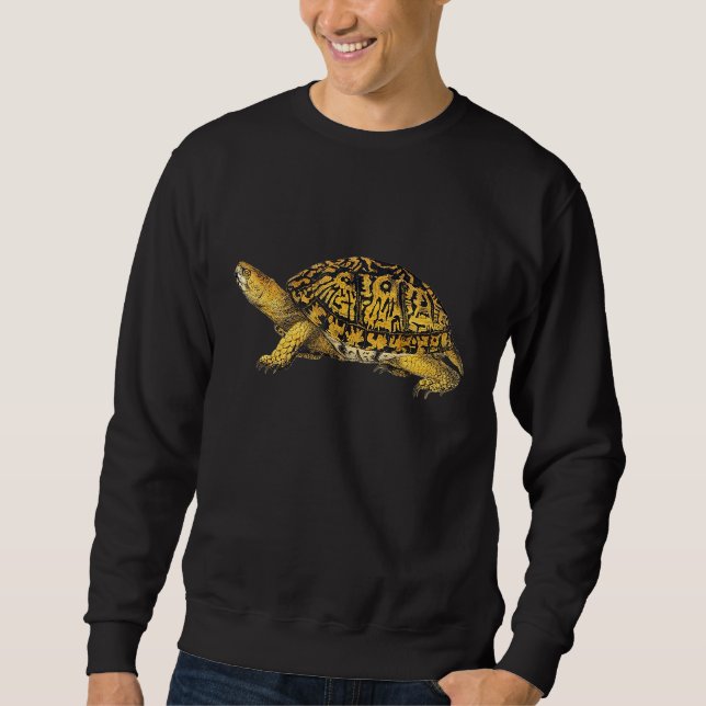 Östra Box Turtle Lång Ärmad Tröja (Framsida)