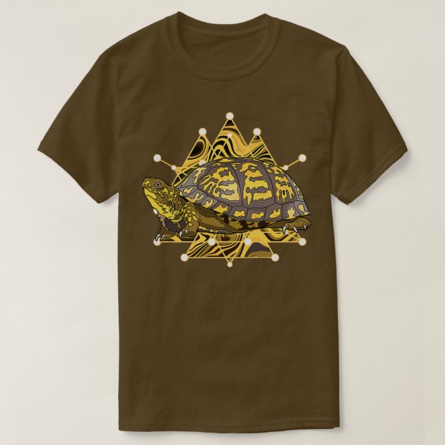 Östra Box Turtle Long T Shirt (Design framsida)